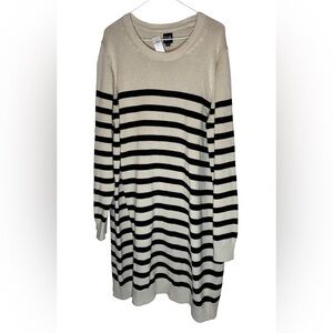 NEW! GAP Women's Beige Crew Neck Sweater Dress